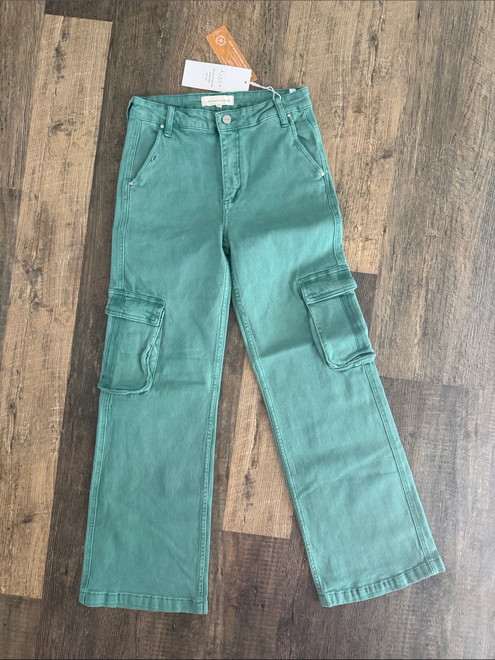 Risen Wide-Leg Cargo Jeans 5/27 NWT